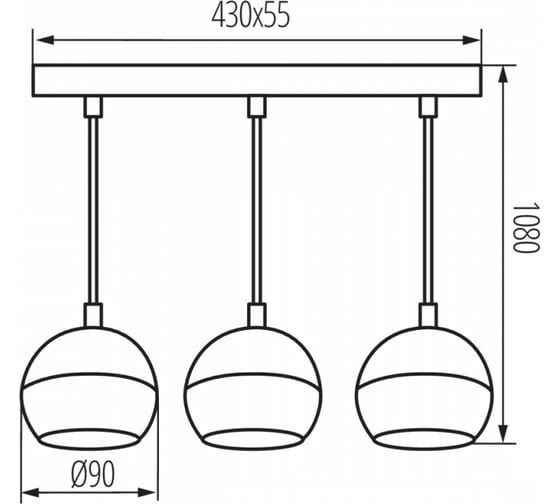 Потолочная люстра KANLUX GALOBA C 3xGU10 W 33684