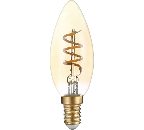 Лампочка HIPER LED FILAMENT FLEXIBLE CANDLE 5W 180Lm E14 2400K AMBER HL-2207 1