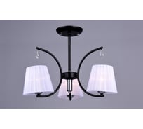 Подвесная люстра РОССВЕТ 3х60ВтхE27 РС20196 BK+CR/3C