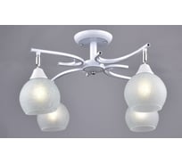 Потолочная люстра РОССВЕТ 4х60ВтхE27 РС21189 WT+CR/4C