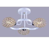 Подвесная люстра РОССВЕТ 3х60ВтхE14 РС20128 WT+FG/3C