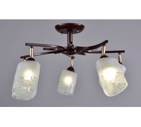 Потолочная люстра РОССВЕТ 5х60ВтхE27 РС21190 BRN+FG/5C