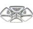 Светодиодная люстра Profit Light 8031/6 CHR 3
