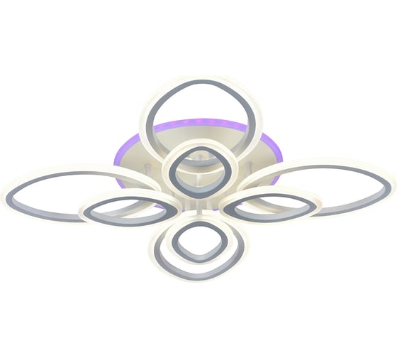 Светодиодная люстра Profit Light 8055/4+4 WHT