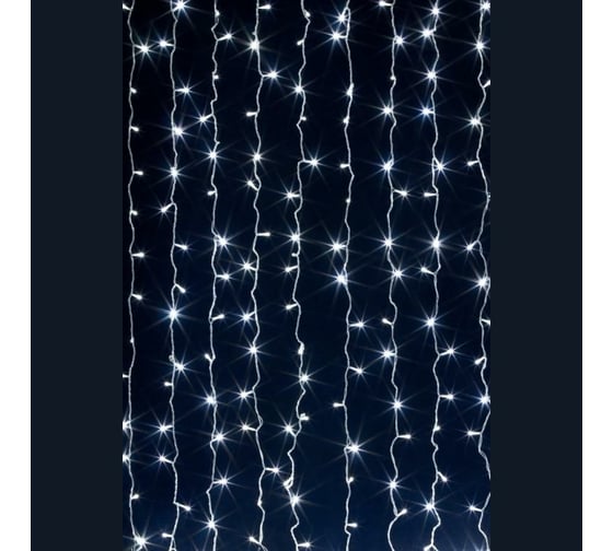 Гирлянда-Занавес General Lighting Systems GLFG-96-150-100-IP20-CR-6, 96 диодов, с контроллером, 8 режимов 530005
