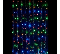 Гирлянда-Занавес General Lighting Systems GLFG-96-150-100-IP20-CR-RGB, 96 диодов, с контроллером, 8 режимов 530025