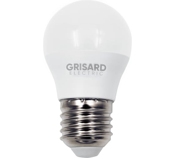 Светодиодная лампа Grisard Electric шар G45 E27 7Вт 3000К 220В 10 шт GRE-002-0021