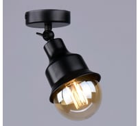 Настенно-потолочный спот РОССВЕТ 1* 60Вт* E27 РС20868 BK/1C