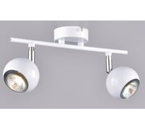 Настенно-потолочный спот РОССВЕТ 2* 40Вт* GU10 РС20722 WT+CR/2C