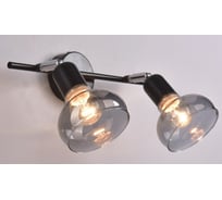 Настенно-потолочный спот РОССВЕТ 2* 60Вт* E14 РС21852 BK+CR/2C