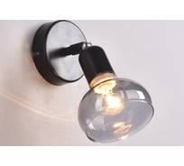 Настенно-потолочный спот РОССВЕТ 1* 60Вт* E14 РС21852 BK+CR/1C