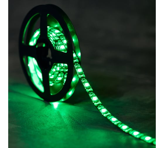 Светодиодная лента Lamper LED USB 5В, 1 м, 8 мм, IP65, SMD 2835, 60 LED/m, свет зеленый 141-384