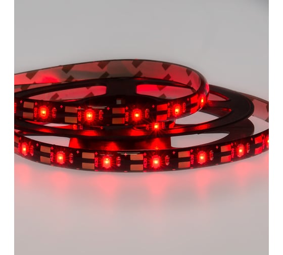 Светодиодная лента Lamper LED USB 5В, 1 м, 8 мм, IP65, SMD 2835, 60 LED/m, свет красный 141-381