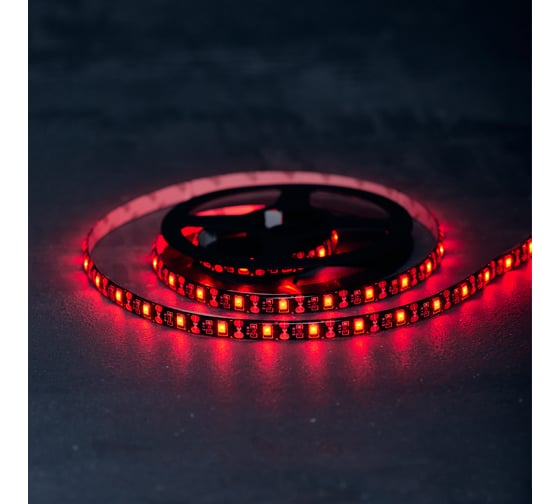 Светодиодная лента Lamper LED USB 5В, 1 м, 8 мм, IP65, SMD 2835, 60 LED/m, свет красный 141-381