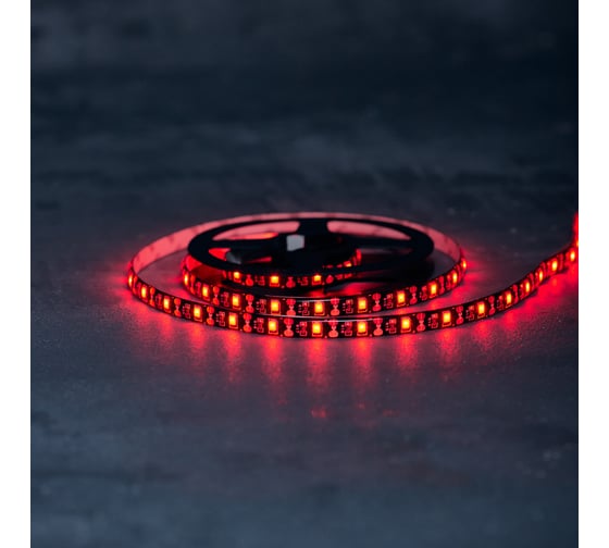 Светодиодная лента Lamper LED USB 5В, 1 м, 8 мм, IP65, SMD 2835, 60 LED/m, свет красный 141-381