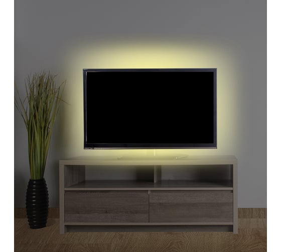 Светодиодная лента Lamper LED USB 5В, 1 м, 8 мм, IP65, SMD 2835, 60 LED/m, теплый белый 3000 K 141-386