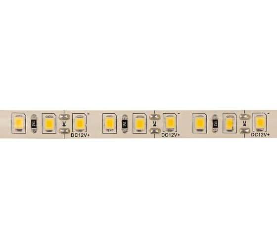 Светодиодная лента Lamper LED силикон 5м, 12В, 8мм, IP65, SMD 2835 120 LED/m, теплый белый 141-366