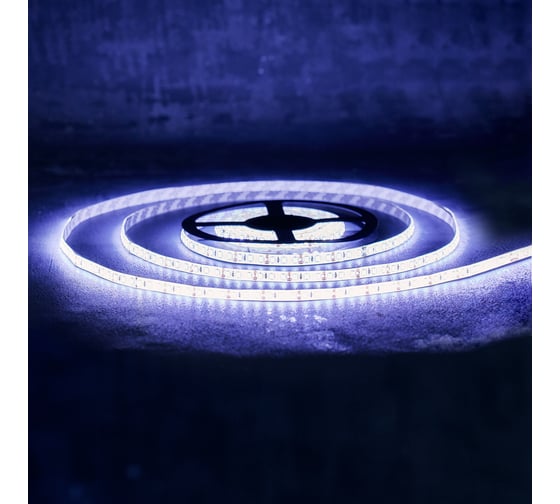 Светодиодная лента Lamper LED силикон 5м, 12В, 8 мм, IP65, SMD 2835, 120 LED/m, свет белый 141-365