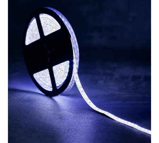 Светодиодная лента Lamper LED силикон 5м, 12В, 8 мм, IP65, SMD 2835, 120 LED/m, свет белый 141-365