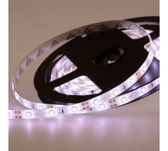 Светодиодная лента Lamper LED силикон 5м, 12В, 8 мм, IP65, SMD 2835, 60 LED/m, свет белый 141-355
