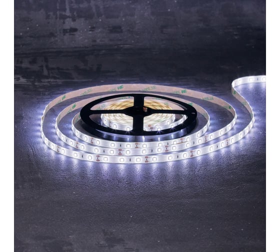 Светодиодная лента Lamper LED силикон 5м, 12В, 8 мм, IP65, SMD 2835, 60 LED/m, свет белый 141-355
