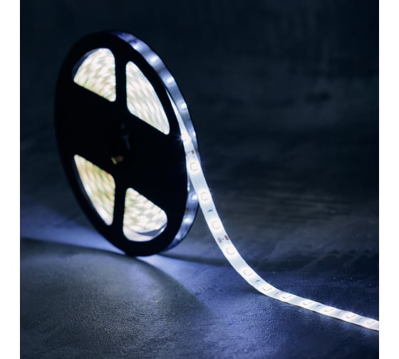 Светодиодная лента Lamper LED силикон 5м, 12В, 8 мм, IP65, SMD 2835, 60 LED/m, свет белый 141-355