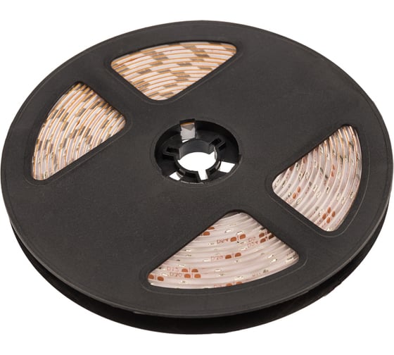 Светодиодная лента Lamper LED силикон 5м, 12В, 8 мм, IP65, SMD 2835, 60 LED/m, свет желтый 141-352 1