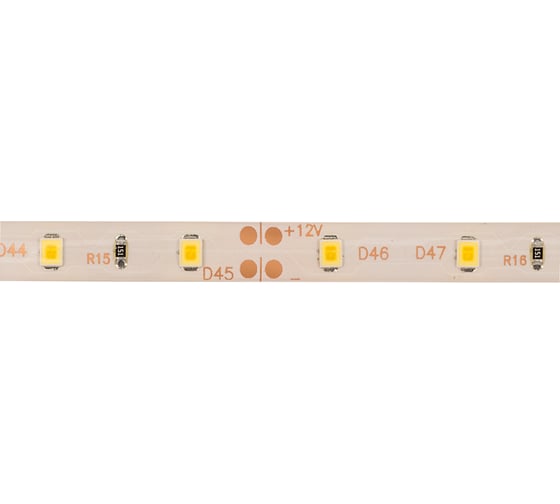 Светодиодная лента Lamper LED силикон 5м, 12В, 8 мм, IP65, SMD 2835, 60 LED/m, свет теплый белый 141-356