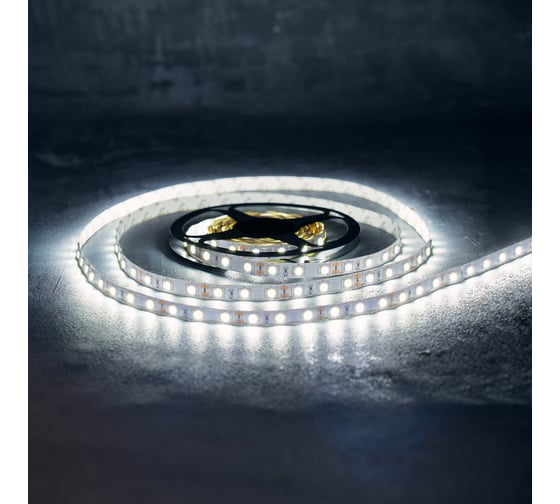 Светодиодная лента Lamper LED 5м, 12В, 10 мм, IP23, SMD 5050, 60 LED/m, свет белый 141-465