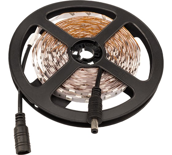 Светодиодная лента Lamper LED 5м, 12В, 10 мм, IP23, SMD 5050, 60 LED/m, свет синий 141-463