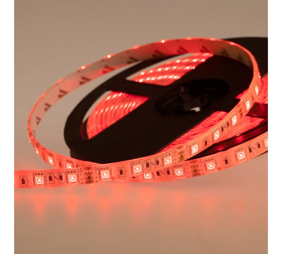 Светодиодная лента Lamper LED силикон 5м, 12В, 10 мм, IP65, SMD 5050, 60 LED/m, свет RGB 141-499