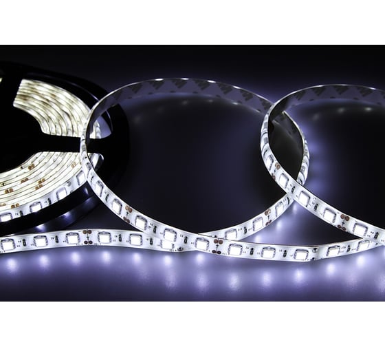Светодиодная лента Lamper LED силикон 5м, 12В, 10 мм, IP65, SMD 5050, 60 LED/m, свет белый 141-495