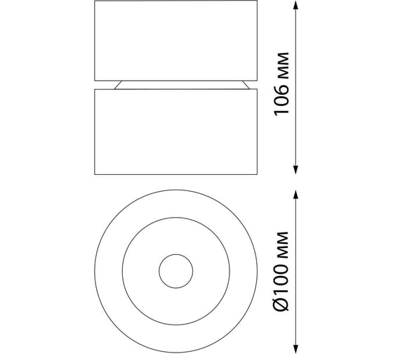 Накладной светодиодный светильник NOVOTECH LED, 25W, GRODA 358781