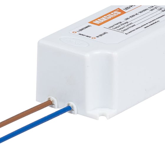 Блок питания MAKSILED 24В, 35Вт, IP67, 1.5A, 148x40x30мм, пластик MLPS-W-Y35-24
