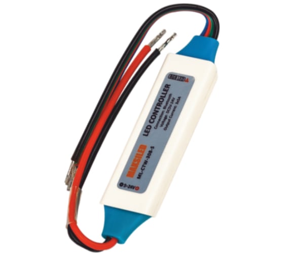 Контроллер MAKSILED RGB 5-24В, 90/180/360Вт, 3x5А, IP68, 85x21x8мм ML-CTW-308-S