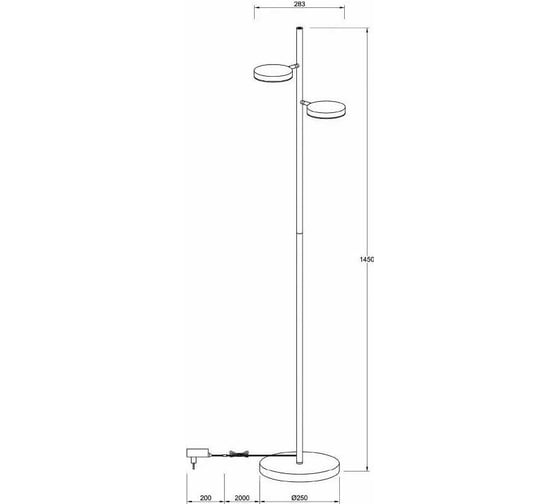 Напольный светильник (торшер) MAYTONI Fad 12 LED MOD070FL-L12W3K