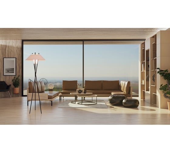 Напольный светильник (торшер) MAYTONI Bastone, 1хE27x40 W MOD006FL-01N