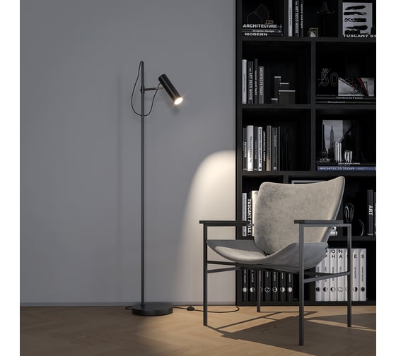 Напольный светильник (торшер) MAYTONI Bansky, 1хGU10x40 W MOD129FL-01B