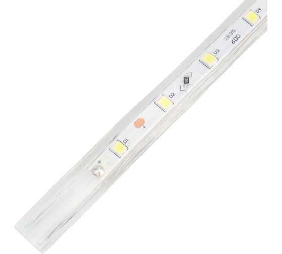 Светодиодная лента Neon-Night LED 220В, 10x7 мм, IP67, SMD 2835, 60 LED/m свет белый 100 м 142-605