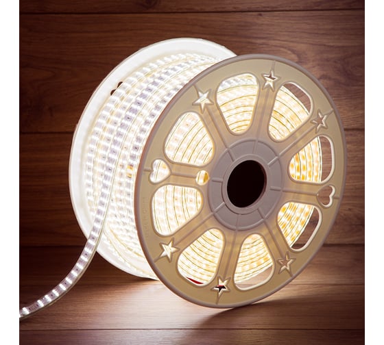 Светодиодная лента Neon-Night LED 220В, 7.5x20 мм, IP67, SMD 2835, 276 LED/m свет белый 50 м 142-203