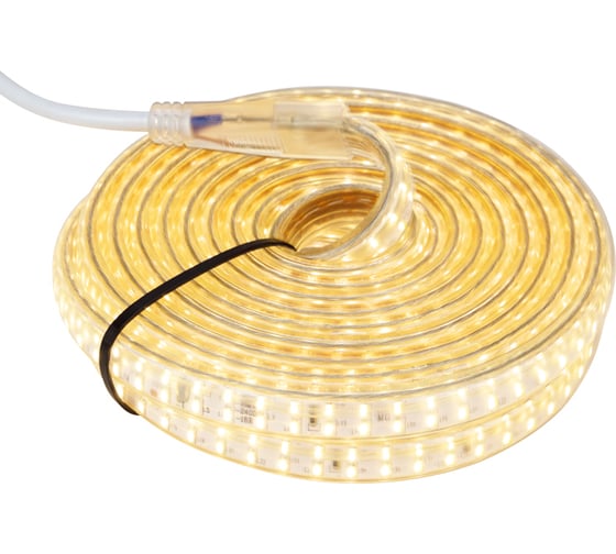 Светодиодная лента Neon-Night LED 5м с блоком питания 220В IP67 SMD3014 120 LED/m свет белый 142-106-05
