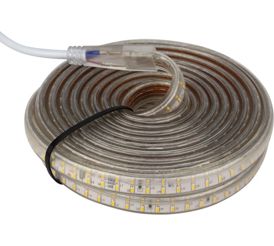 Светодиодная лента Neon-Night LED 5м с блоком питания 220В IP67 SMD3014 120 LED/m свет белый 142-106-05