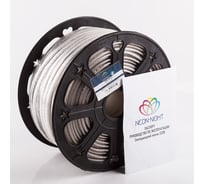 Светодиодная лента Neon-Night LED 220В 6x10.6 мм, IP67 SMD 3014, 120 LED/m, свет белый 100 м 142-801