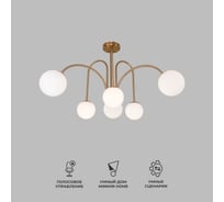 Потолочный светильник Eurosvet 30177 6 латунь a055499