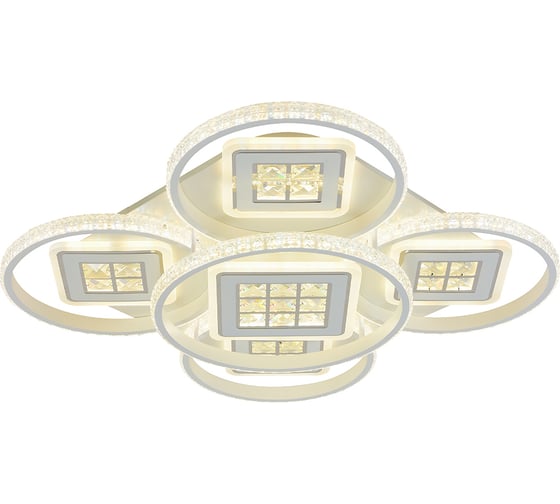 Светодиодная люстра Profit Light 8053/4+1 WHT