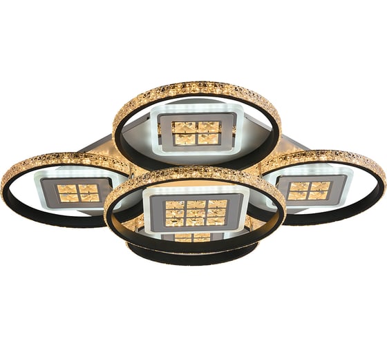 Светодиодная люстра Profit Light 8053/4+1 WHT+BLK 1