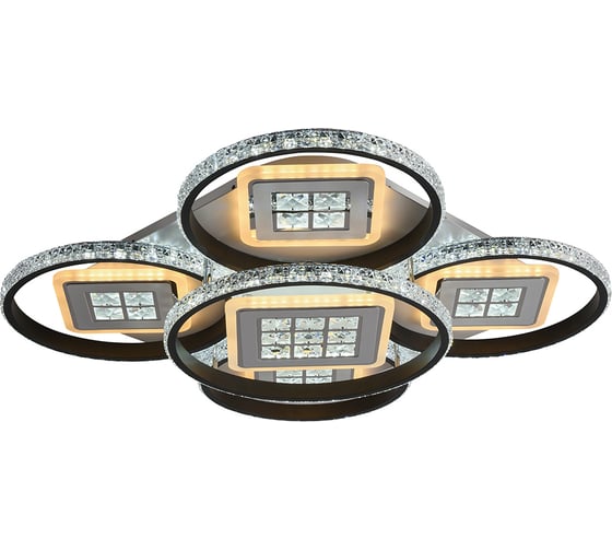 Светодиодная люстра Profit Light 8053/4+1 WHT+BLK