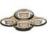Светодиодная люстра Profit Light 8053/4+1 WHT+BLK 1