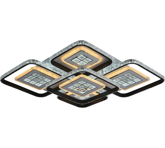 Светодиодная люстра Profit Light 8051/4+1 WHT+BLK A