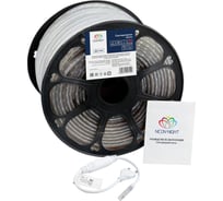 Светодиодная лента Neon-Night LED 220В 13x8 мм, IP67, SMD 5050, 60 LED/m, свет красный 100 м 142-101